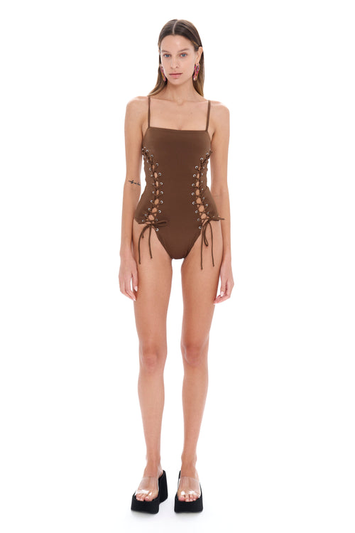 Ada Brown Swimsuit